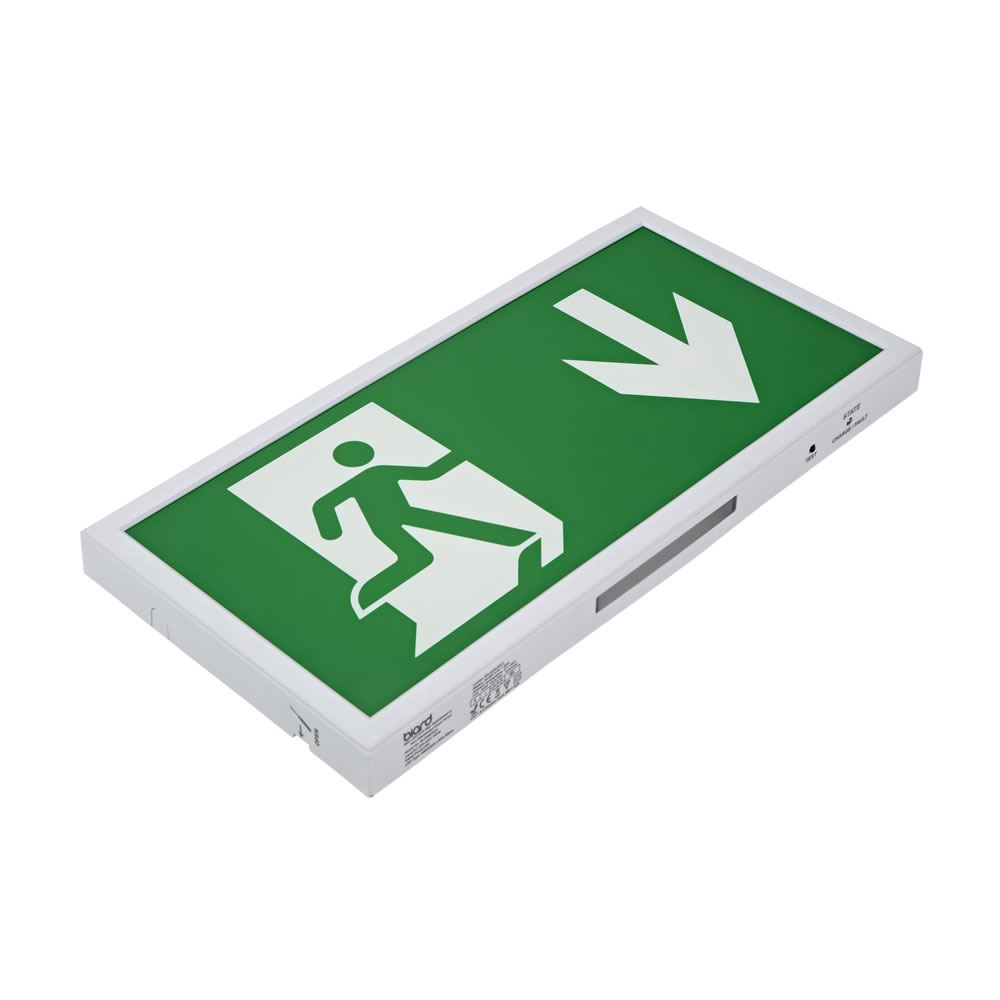 Biard 5W Slim LED Emergency Exit Sign Maintained/Non-Maintained - Biard LED 5W Slim Emergency Exit -Left Arrow